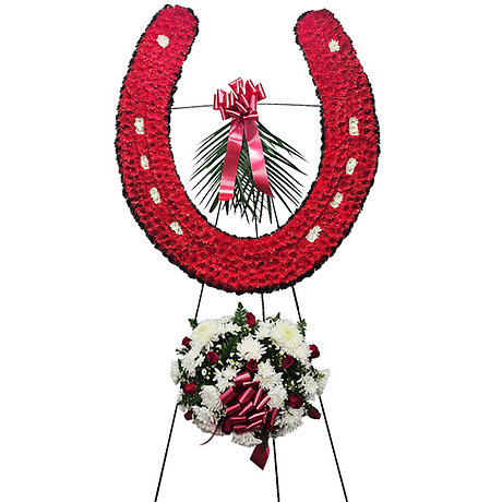 Red Horseshoe with Bottom