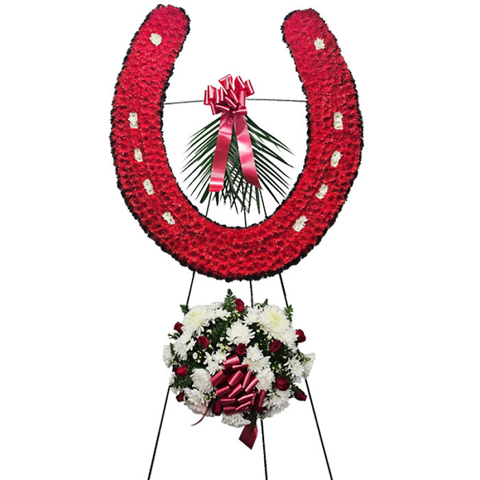 Red Horseshoe with Bottom