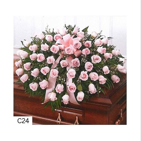 Light Pink Casket Spray