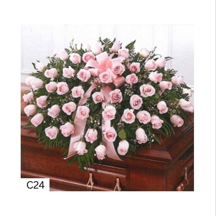Light Pink Casket Spray