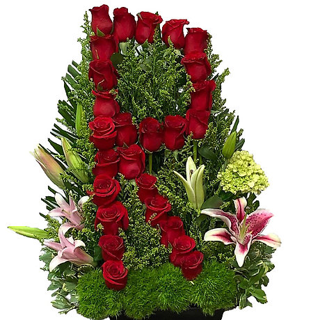 Letter R In Roses