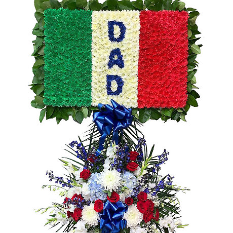 Italian Flag With Dad