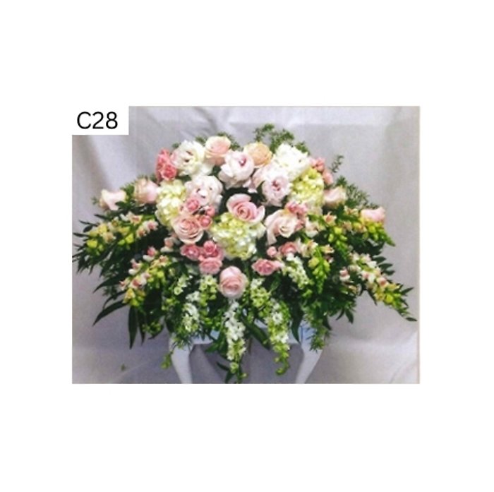 Elegant Pink Casket Spray