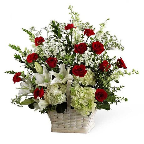 Red and White Basket