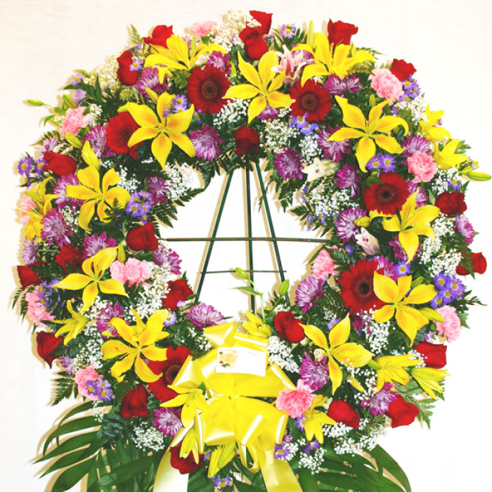 Sympathy Sentiment Wreath