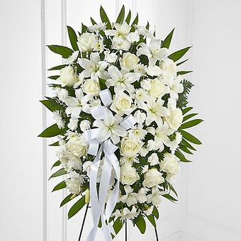 All White Standing Spray