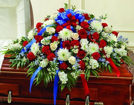 Patriot Casket Spray