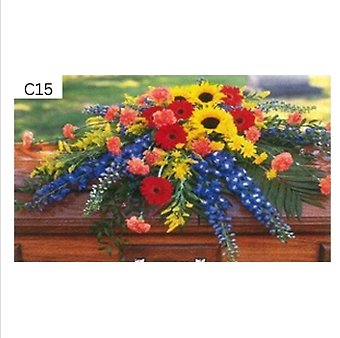 Summer Bloom Casket Spray