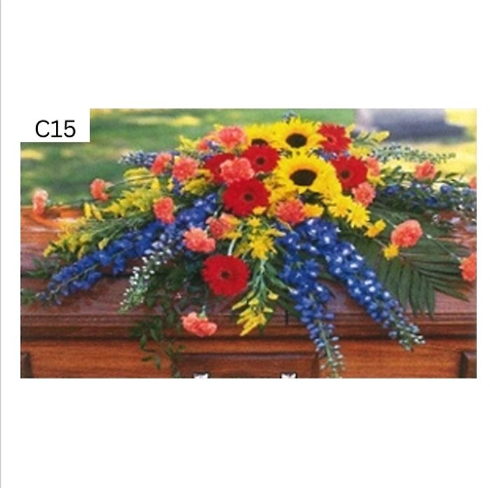 Summer Bloom Casket Spray